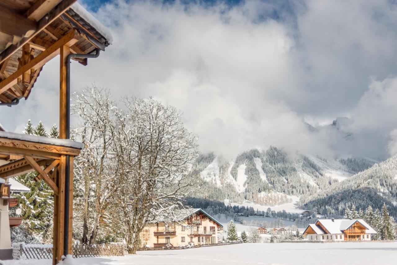 Bio-Holzhaus Und Landhaus Heimat Рамзау-ам-Дахштайн Екстер'єр фото